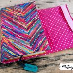 Otulacz / etui na książkę ~ kolorowe zygzaki - null