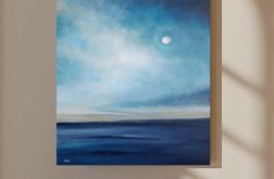 Pejzaż nocą -obraz akrylowy formatu 60/50 cm
