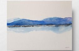 Pejzaż-akwarela formatu 24/32 cm .