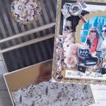 [Zamówienie specjalne] Kartka na podwójne 50. urodziny, w pudełku - Wnętrze pudełka