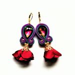 kolczyki sutaszowe Winnica - 