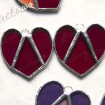 Serduszko Czerwone- technika Tiffany'ego - 