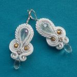 Kolczyki Biało-Srebrzyste & Złoto - 