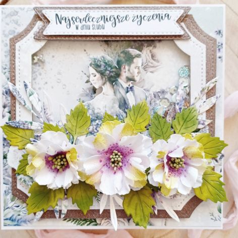 Kartka ślubna 3D z Efektem Shaker Box (20)