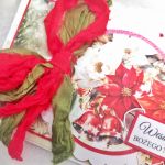 Kartka świąteczna 2/2025 - Podwójna kokarda