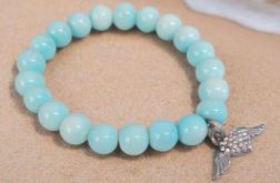 Bransoletka na gumce skrzydlate serce.