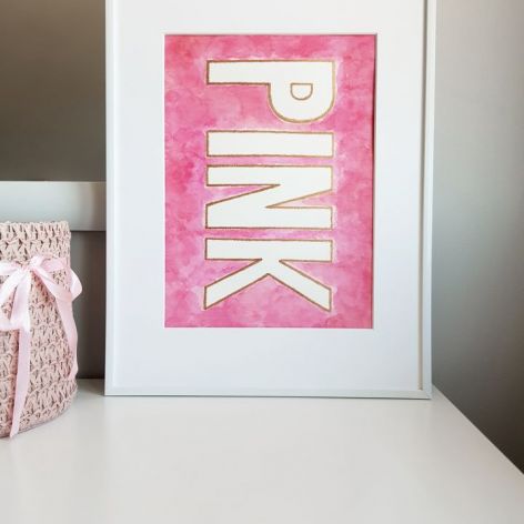 Obrazek/Plakat Pink + RAMKA