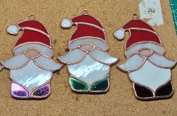 Gnom witrażowa zawieszka