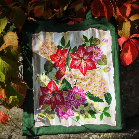 Ręcznie malowana torba bawełniana LOTOS