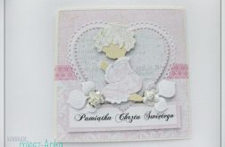 Kartka z aniołkiem na Chrzest