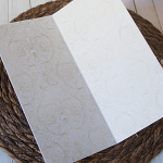 Kartka na ślub w pudełku "White & Cream" DL-2 - dl zlote4