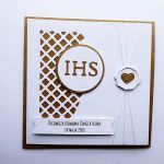 Stylowa kartka na Komunię ręcznie robiona - Stylowa kartka komunijna handmade