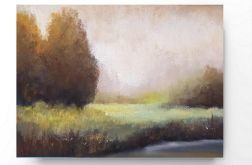 Pejzaż-praca pastelami A4