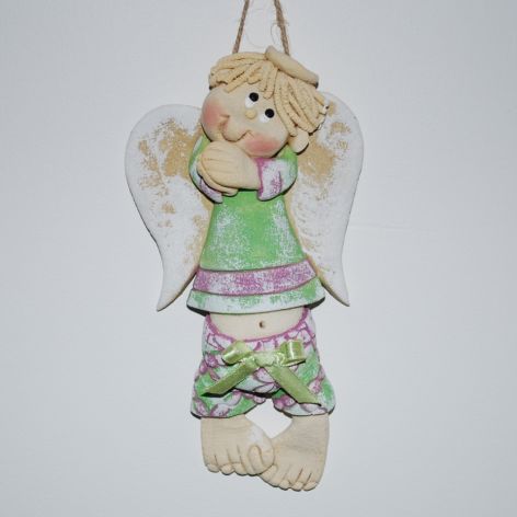 mówią, że jestem Maciej - aniołek z masy solnej, prezent, dekoracja