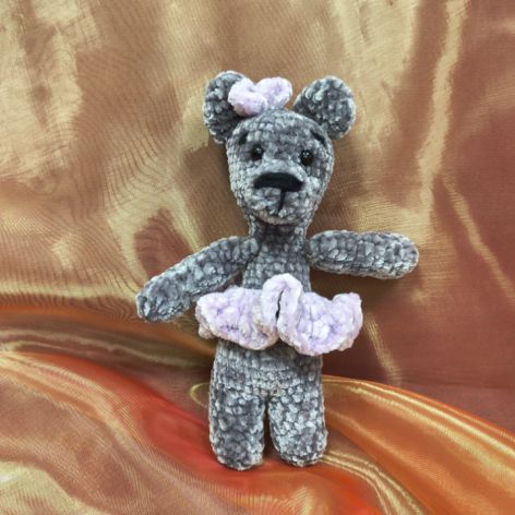 Ręcznie robiony miś baletnica – maskotka handmade