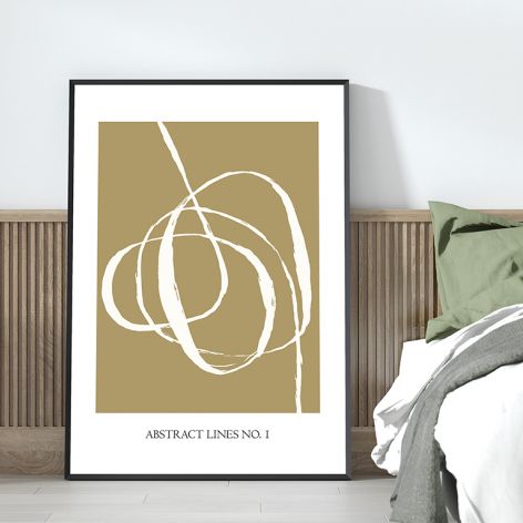Plakat ABSTRACT LINES no.1  50x70 cm