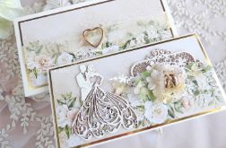 Ślubna kartka w pudełku 1068