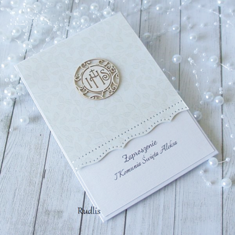 Zaproszenie na komunię św. z hostią n.4