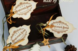 Bileciki do prezentów- Magia Świąt komplet 3szt.