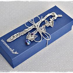 Zakładka motyle i Swarovski