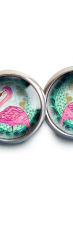 Flamingi kolczyki wkrętki