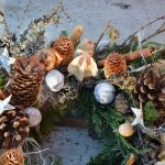wianek Bożonarodzeniowy naturalny susz - ciekawe połączenia