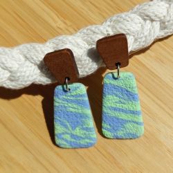 "Lexi I" - kolczyki z gliny polimerowej.