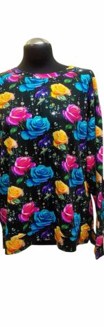 Bluzka damska kolorowe róże
