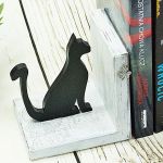 Podpórki do książek - black cat - 