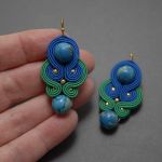 kolorowe kolczyki lub klipsy sutasz z jaspisami - 