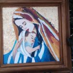 Matka Boża z dzieciątkiem - obraz  w ramie - widok