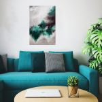 Green zone IV, abstrakcja, obraz ręcznie malowany do salonu - 