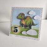 Kartka na urodziny z dinozaurem 3 - 