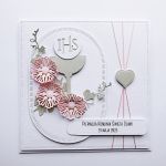 Elegancka kartka na Komunię ręcznie robiona  - Kartka komunijna handmade z kielichem