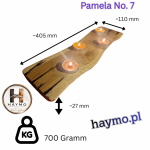 Świecznik stary dąb żywica sęk Pamela No. 7 - 