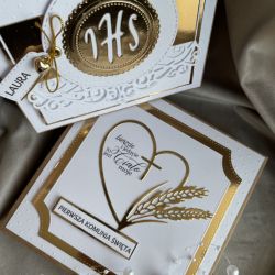 Kartka komunijna w pudełku z kopertą!