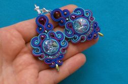 Blue & Violet kolczyki sutasz
