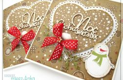 Piernikowa kartka świąteczna z bałwanem 1