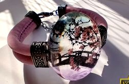 Japoński Ogród - bransoleta z żywicy