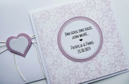 Kartka ślubna minimalistyczna kartka na ślub ręcznie robiona