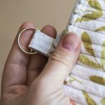 Sztruksowe etui na klucze w kwiaty - 