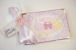 Album dla dziewczynki z praniem fioletowy 10 x 15 cm