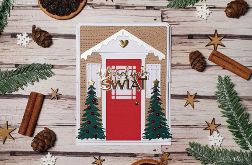 Kartka świąteczna - drzwi 5