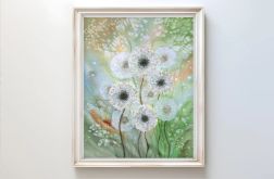Oryginalna akwarela. Dmuchawce 40x50cm