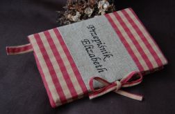 Rustykalny przepiśnik - haftowany notes