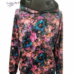 Bluza damska kolorowe kwiaty