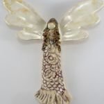 Dekoracja ścienna, Anioł ceramiczny - dekoracja ceramiczna