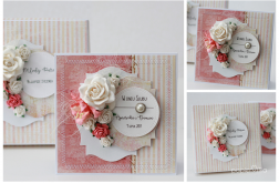 Kartka z pudełkiem zestaw ślubny 2c