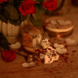 SOJOWE WOSKI DO KOMINKA W KSZTAŁCIE SERC NA WALENTYNKI 