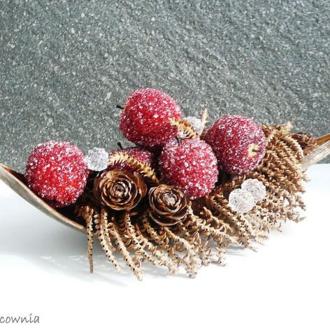 Jabłka w cukrowej posypce